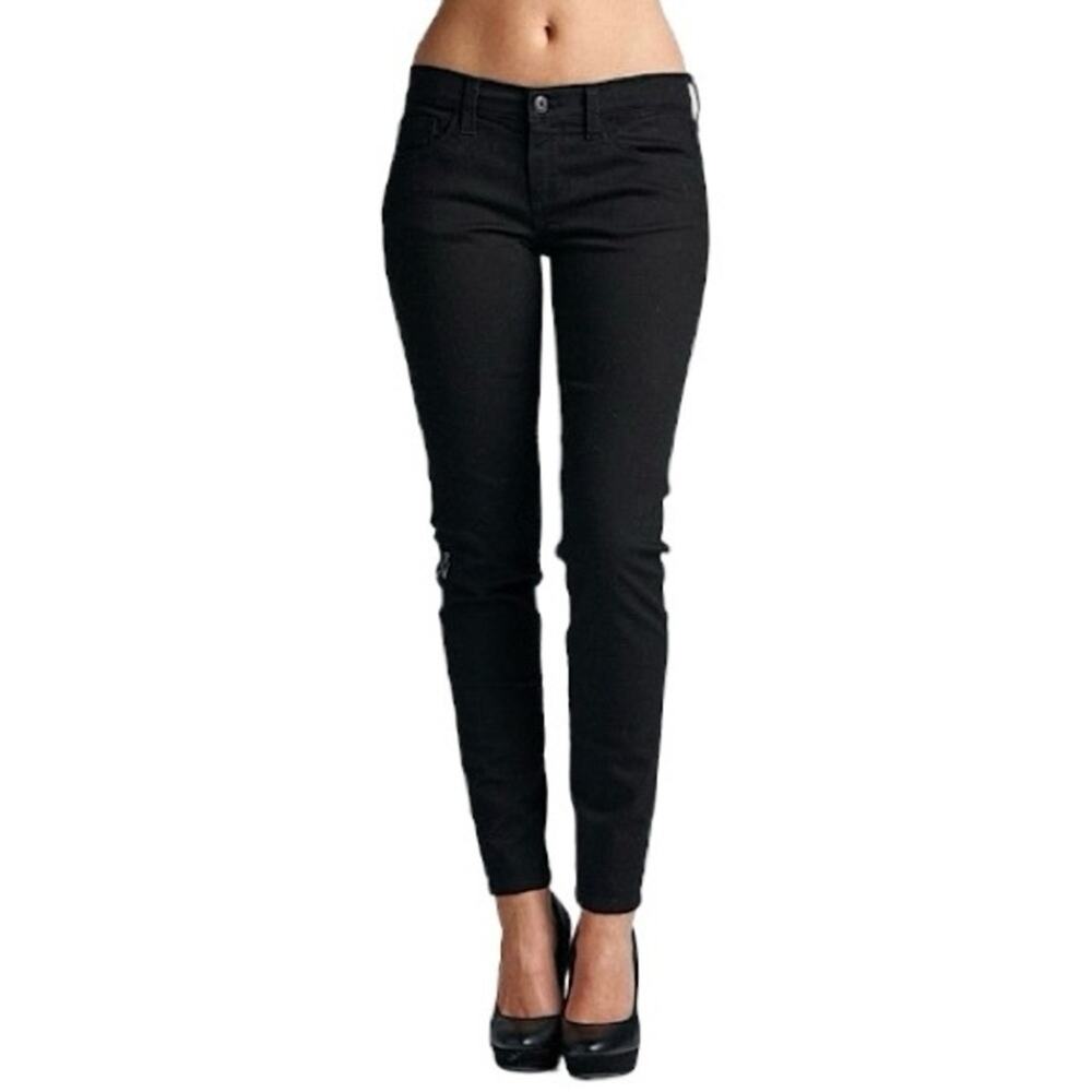 REFLEX Black Low Rise Stretch Skinny Jeans Juniors Size 9 New With Tags